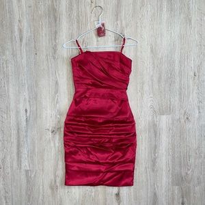Le Chateau Red Strapless Dress 💃🏻